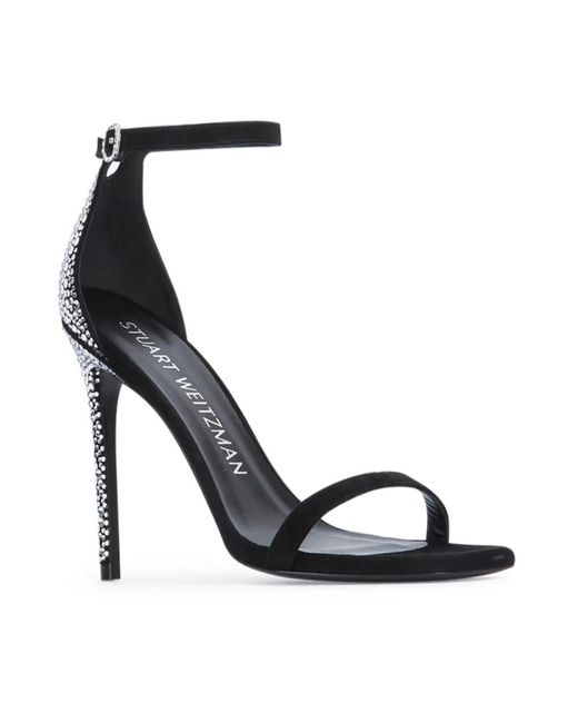 Stuart Weitzman Black High Heel Sandals