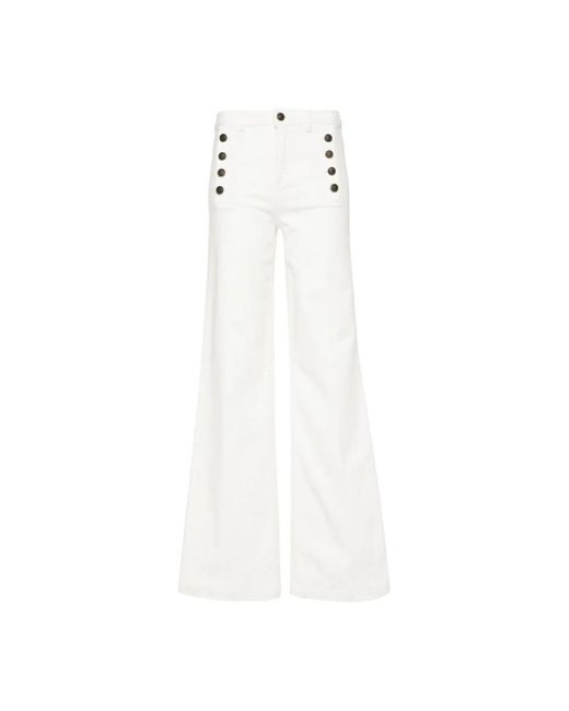 Twin Set White Wide Jeans