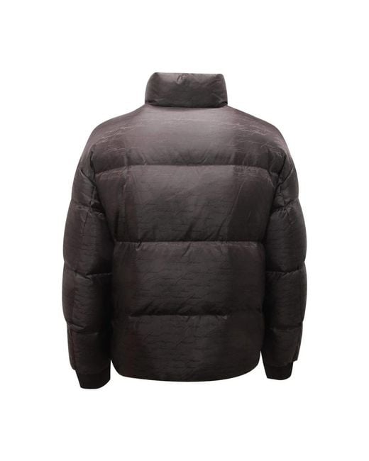 Armani Jassen ,Zwart ,Omkeerbare Donsjas Zwart Handtekening in het Black voor heren
