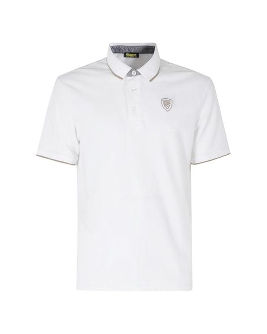 Blauer White Polo Shirts for men
