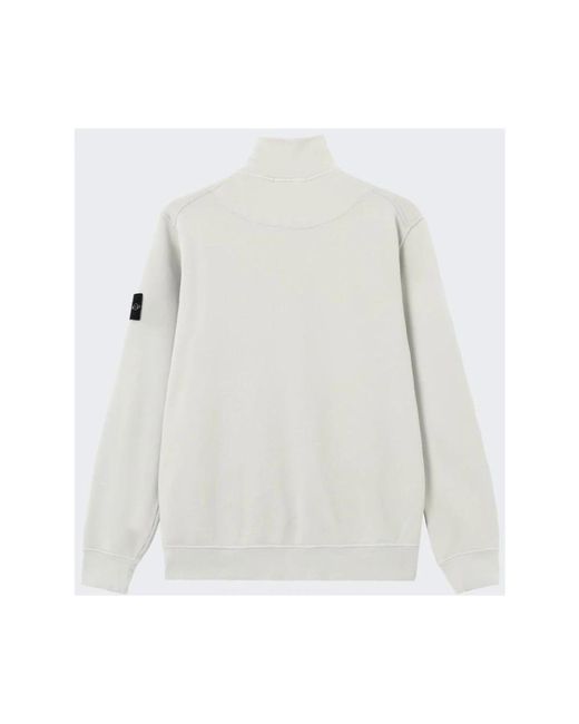 Stone Island White Zip-Throughs for men