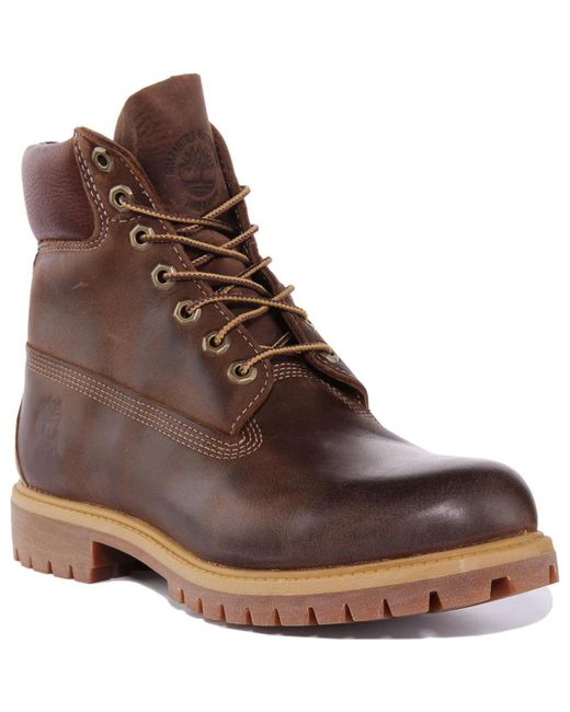 Timberland Brown Lace-Up Boots for men