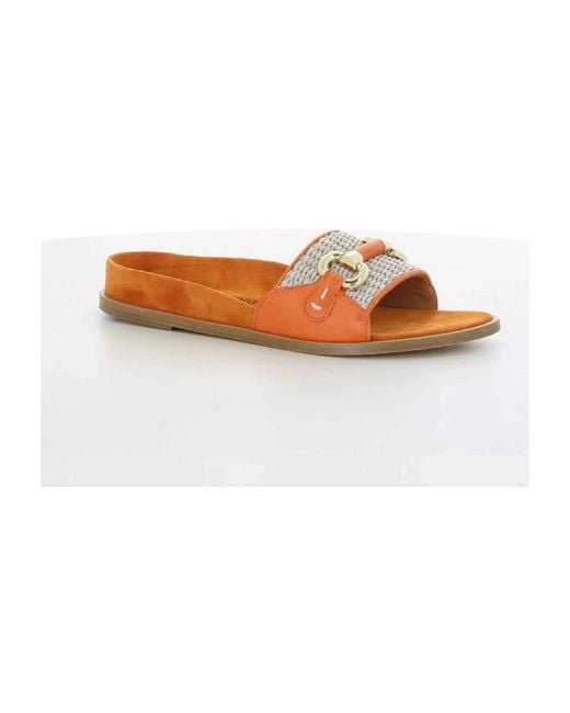 Shoes > flip flops & sliders > sliders Laura Bellariva en coloris Brown