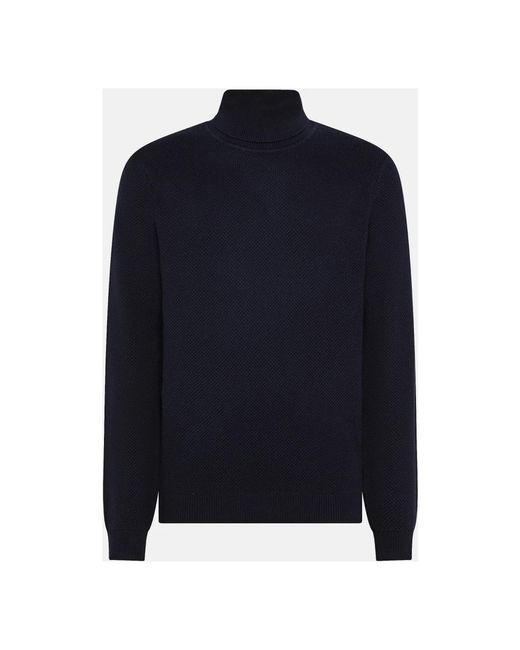 Sun 68 Blue Turtlenecks for men