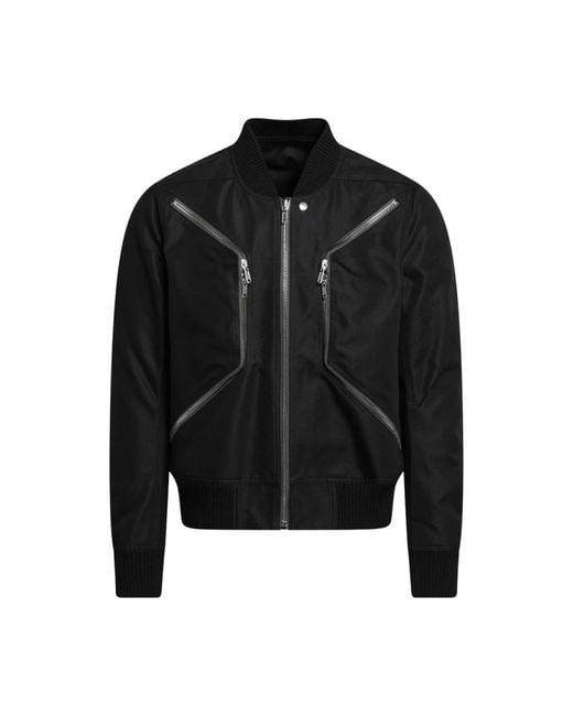 Rick Owens Black Bomber Jackets for men