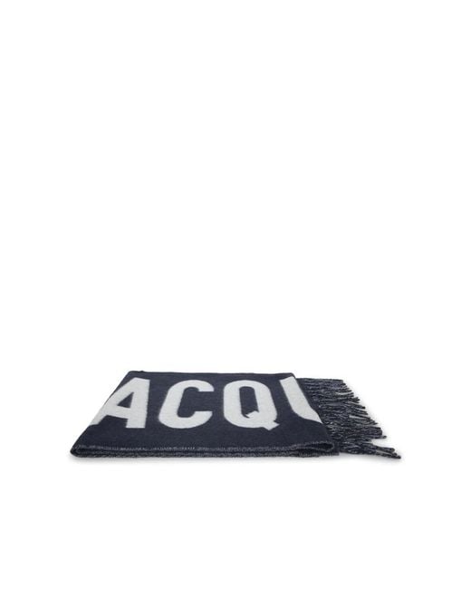 Jacquemus Blue Winter Scarves for men
