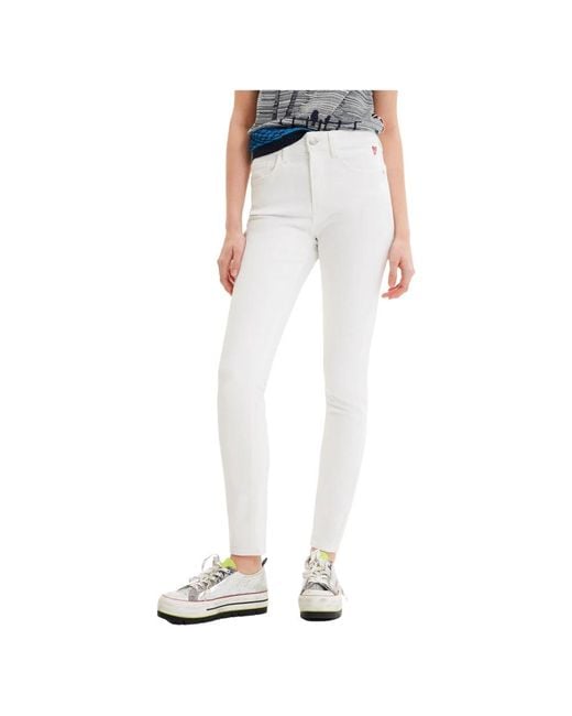Desigual White Skinny Jeans