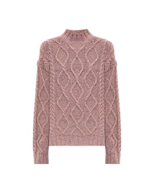 Twinset Pink Turtlenecks