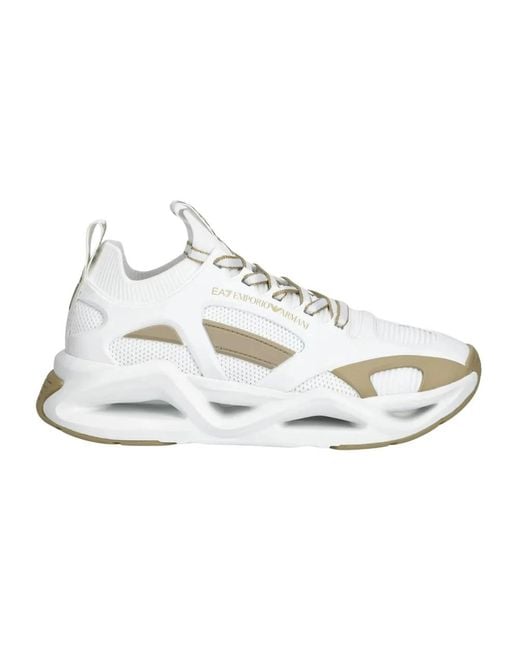 EA7 White Infinity Sneaker