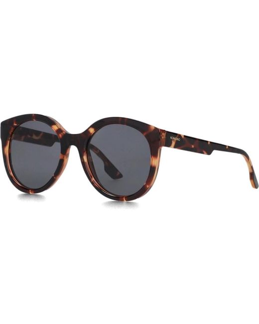 Komodo Accessoires ,Bruin ,Stijlvolle Bruine Zonnebril Voor in het Black