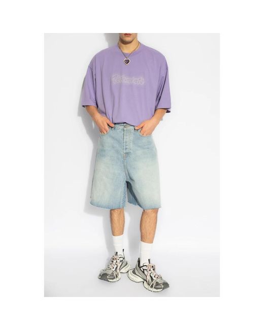 Vetements Oversize t-shirt in Purple für Herren