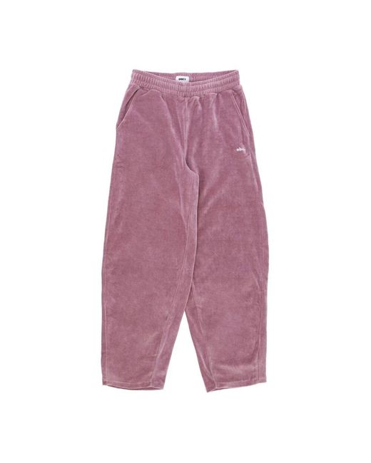 Obey Purple Wide Trousers