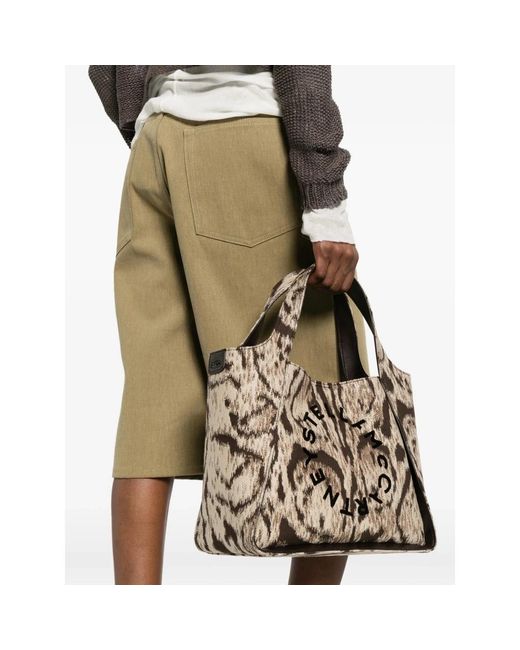 Stella McCartney Brown Shopping Bags