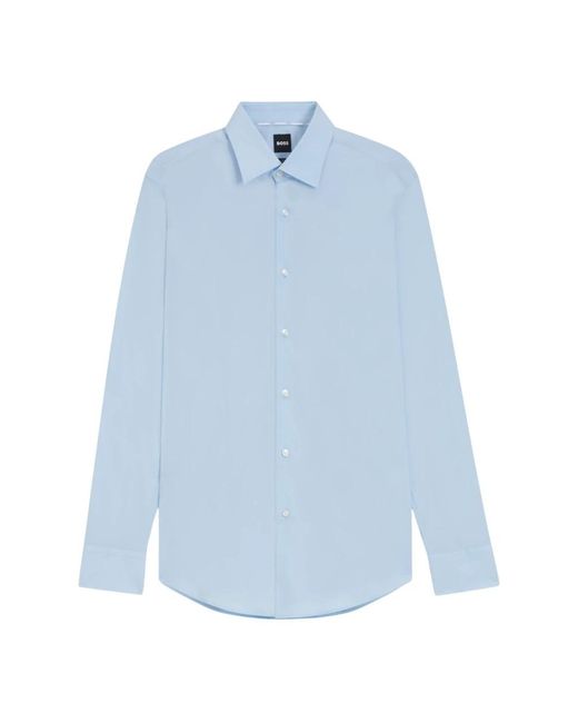 Boss Blue Formal Shirts for men