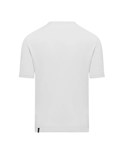 Bomboogie Girocollo Basic Crew Neck Jumper in het White voor heren