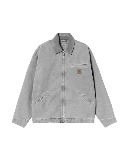 Carhartt Gray Denim Jackets for men