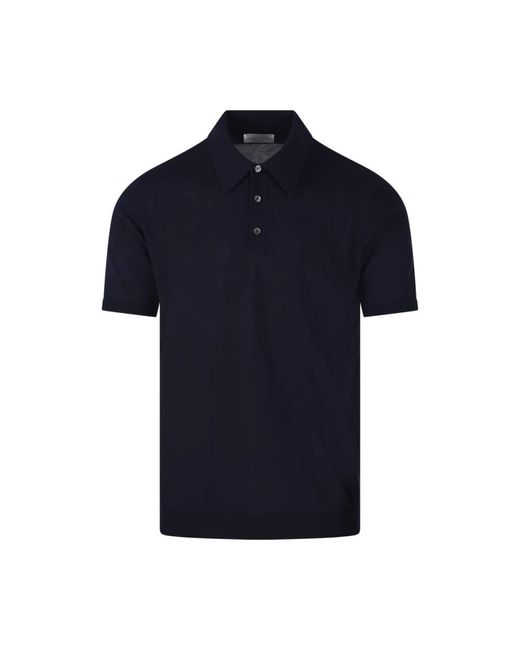 Roberto Collina Blue Polo Shirts for men