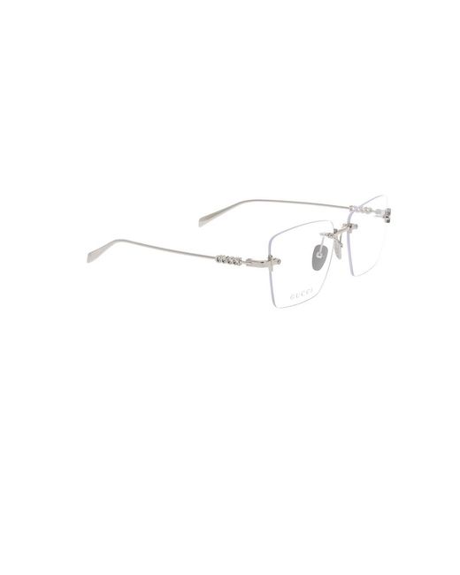 Gucci White Glasses