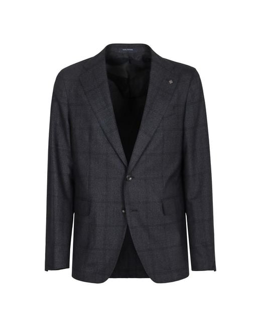 Tagliatore Black Single Breasted Suits for men