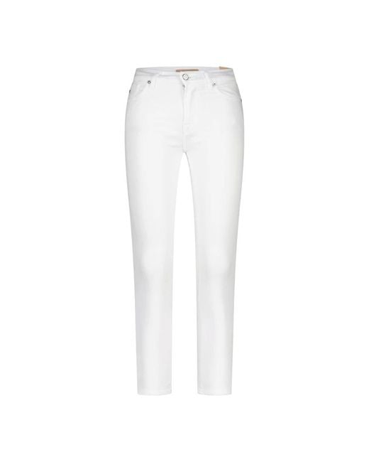 7 For All Mankind White Skinny Jeans