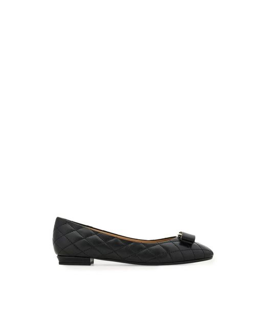 Ferragamo Black Ballet Flats