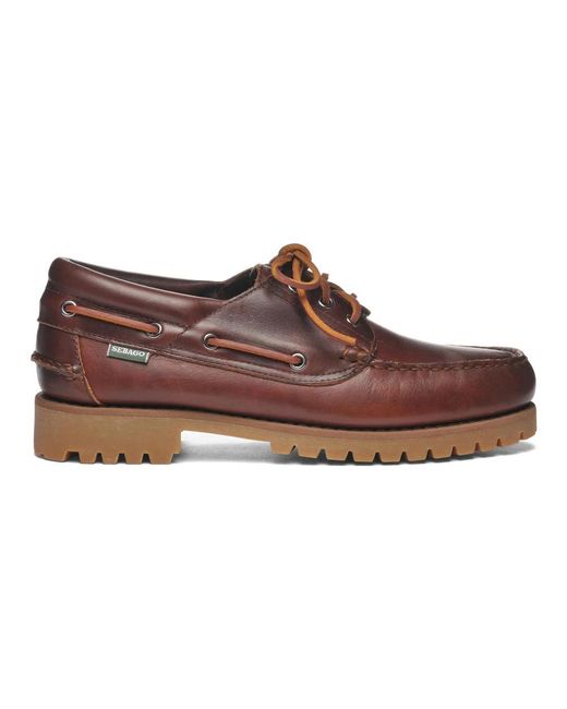 Sebago Brown Sailor Shoes for men