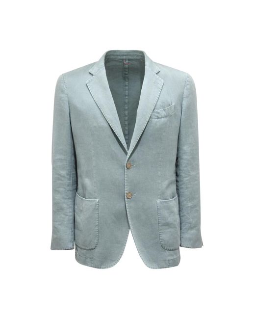 Santaniello Blue Blazers for men