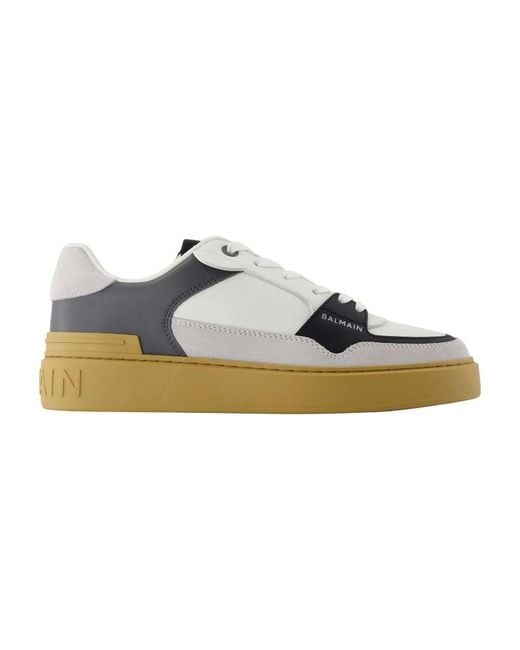 Balmain Gray Sneakers for men