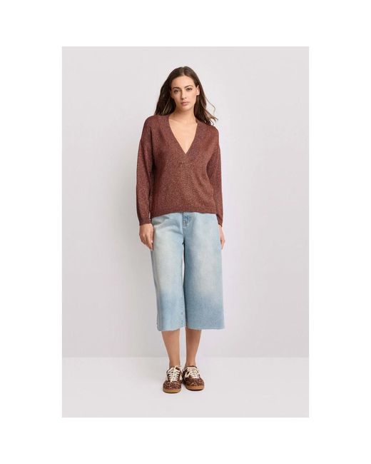 Kocca Brown V-Neck Knitwear