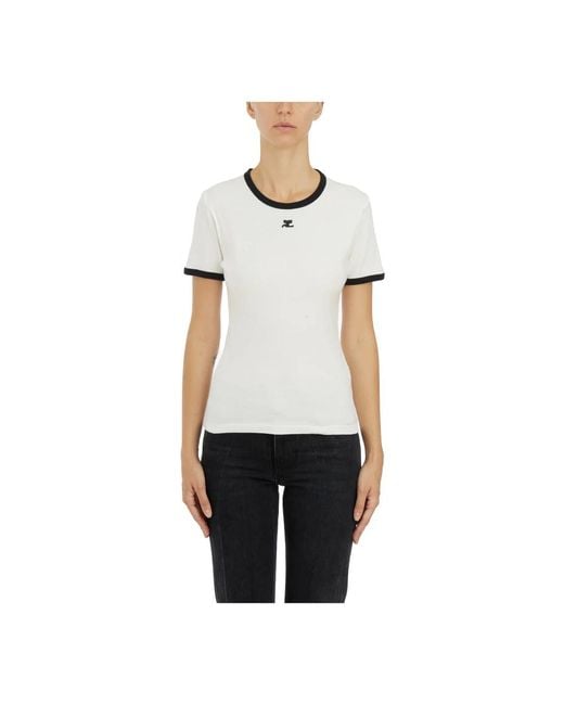 Courreges White T-Shirts