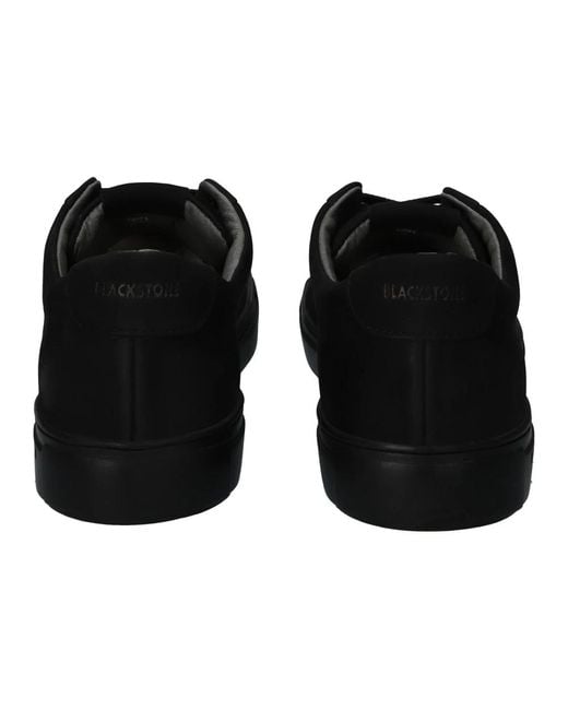 Blackstone Minimalistischer schwarzer sneaker stone in Black für Herren