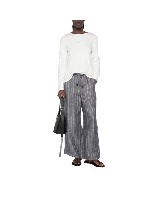 Max Mara White Long Sleeve T-Shirts