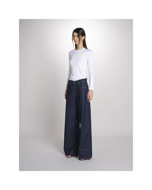Max Mara Blue Wide Jeans
