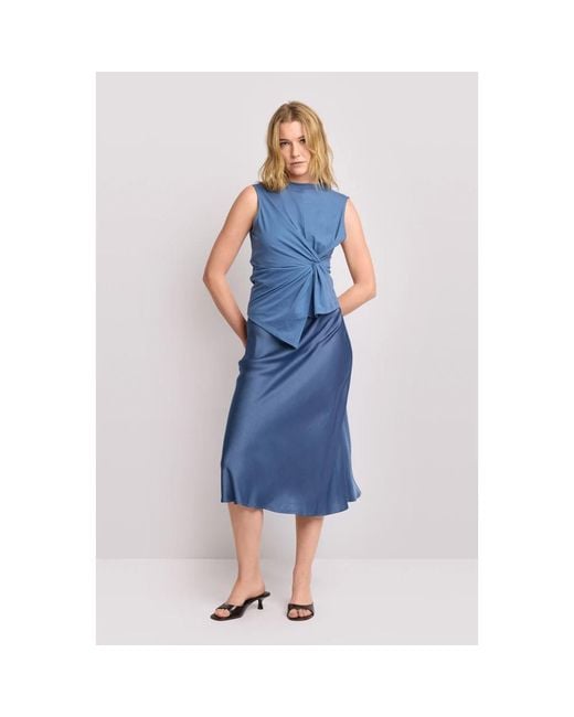 Kocca Blue Sleeveless Tops