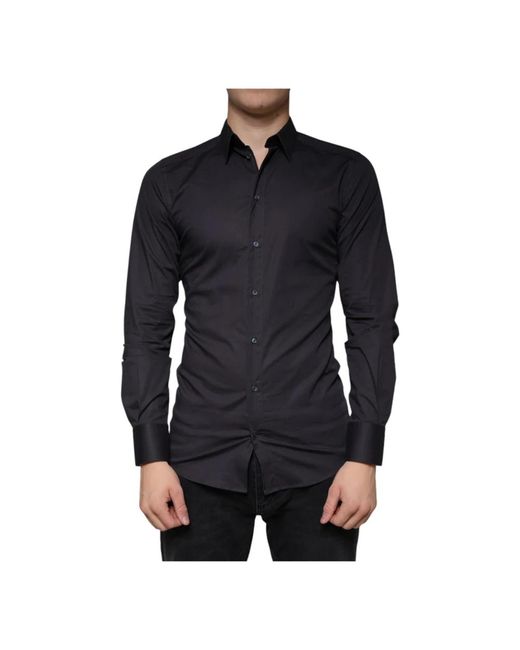 Casual Shirts di Dolce & Gabbana in Black da Uomo