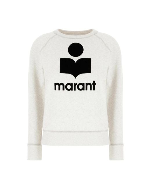 Isabel Marant White Stylischer Sweatshirt Für Einen Trendy Look