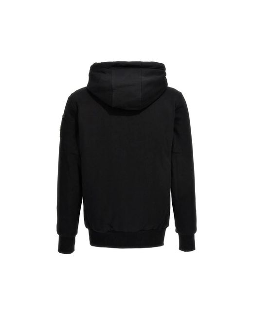 Moose Knuckles Hoodies & Sweatvesten ,Zwart ,Katoen Hartsfield Hoodie Met Rits in het Black voor heren