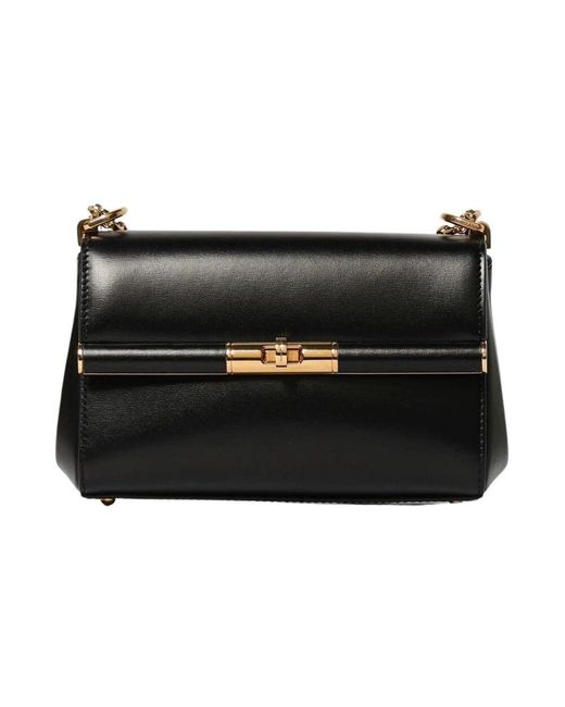 Dolce & Gabbana Black Kleine Lederhandtasche