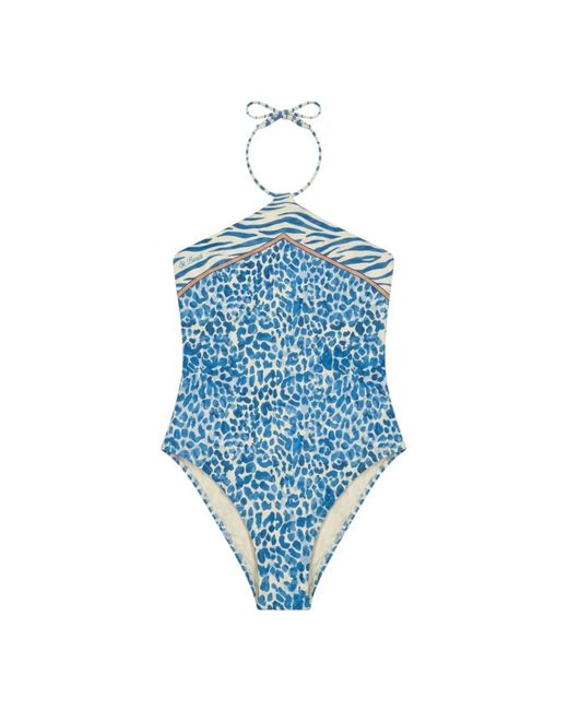 Mc2 Saint Barth Blue One-Piece