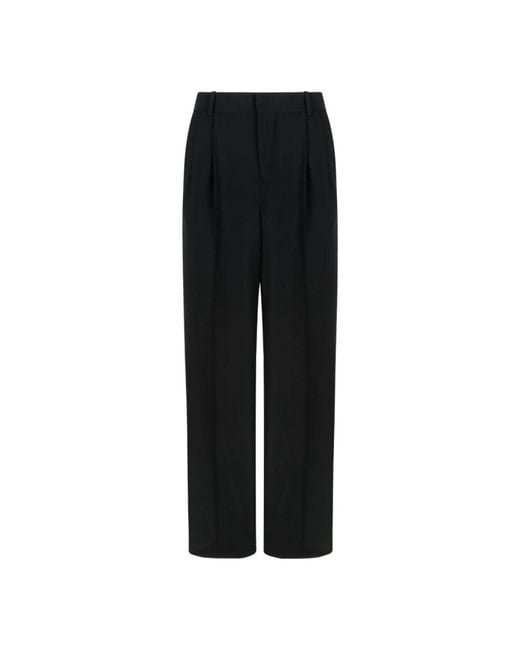 Balmain Black Wide Trousers for men