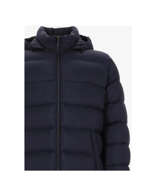 Herno La Giacca Long Down Jacket in het Blue voor heren