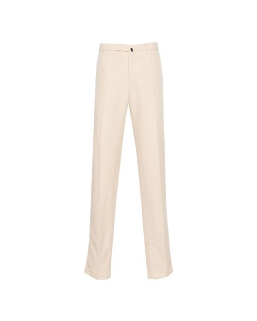 Incotex Natural Straight Trousers for men
