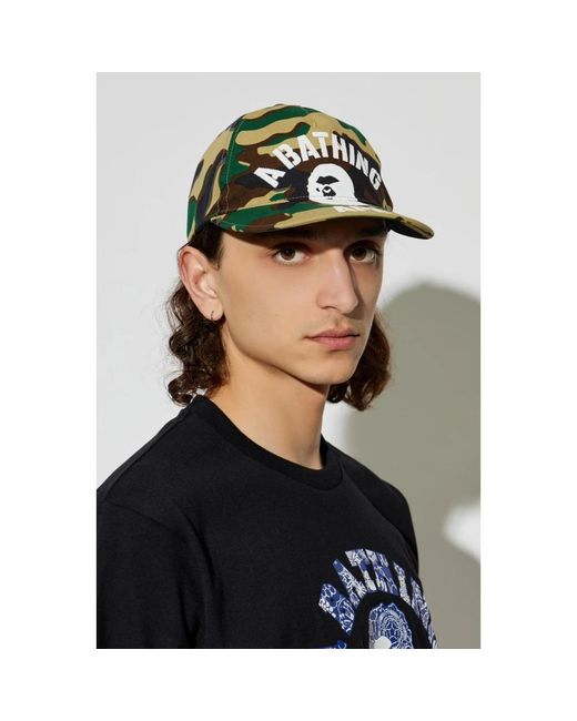 A Bathing Ape Baseball Cap in Green für Herren