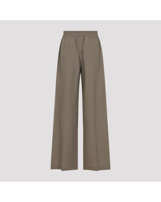 Brunello Cucinelli Gray Wide Trousers