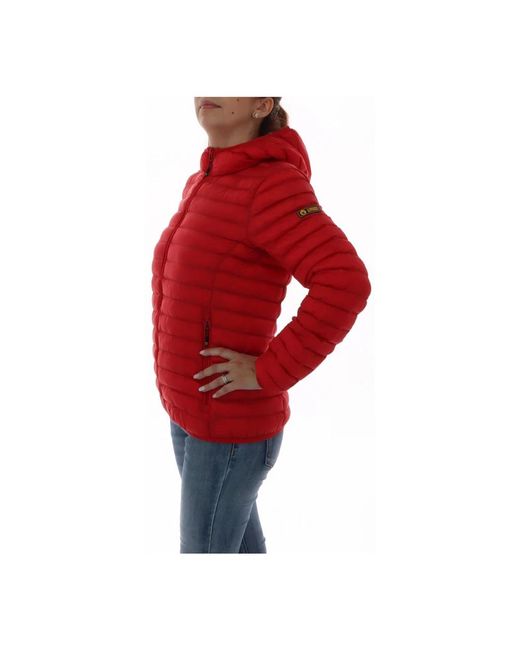 Ciesse Piumini Jassen ,Rood ,Polyester Down Jassen in het Red