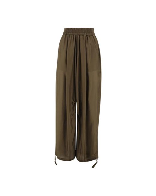 Wide Trousers Philosophy Di Lorenzo Serafini de color Green