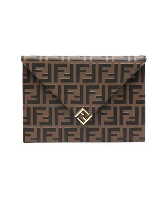 Fendi Metallic Clutches