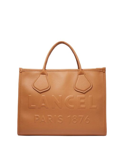 Lancel Brown Shopping Bags