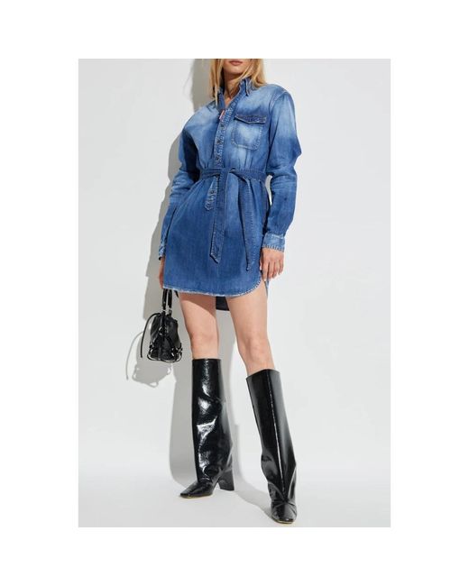DSquared² Blue Denim Kleid