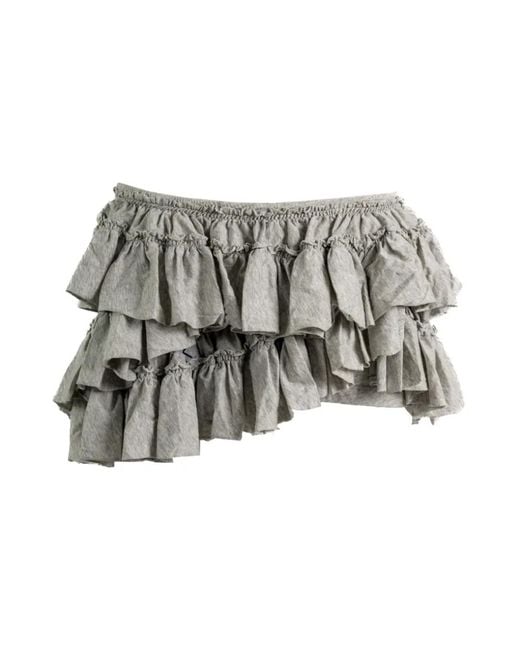 Dries Van Noten Metallic Short Shorts